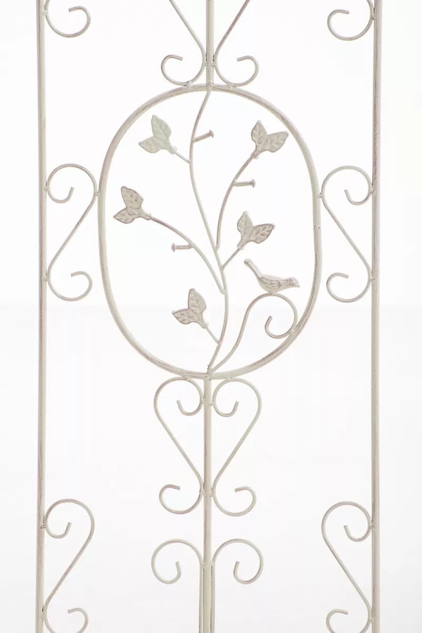 Burgus espalier - antik creme metal klatreplantestøtte, 122 cm højde