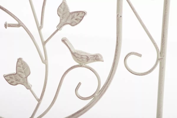 Burgus espalier - antik creme metal klatreplantestøtte, 122 cm højde