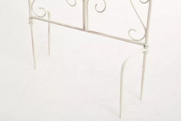 Burgus espalier - antik creme metal klatreplantestøtte, 122 cm højde