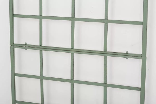 Viva antiikkivihreä metallinen seinäritilä kasveille - 180x70 cm