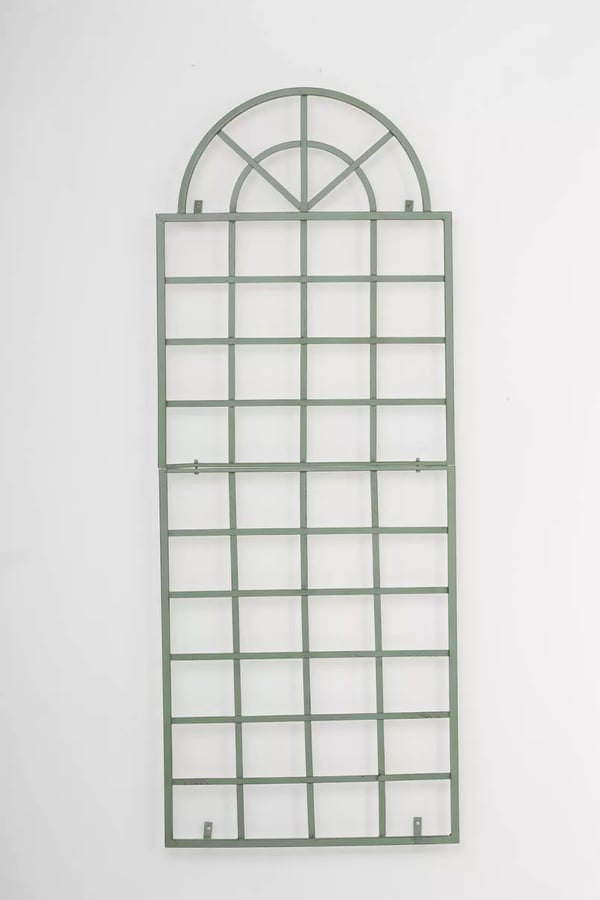 Viva antiikkivihreä metallinen seinäritilä kasveille - 180x70 cm