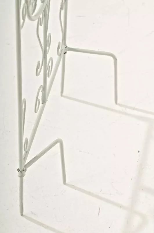 Antik hvid metal espalier til klatreplanter - 122 cm højde