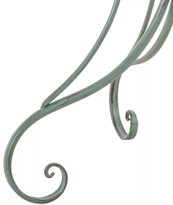 Hari Antik Grønt Metal Have Bistro Bord - 70 cm Diameter