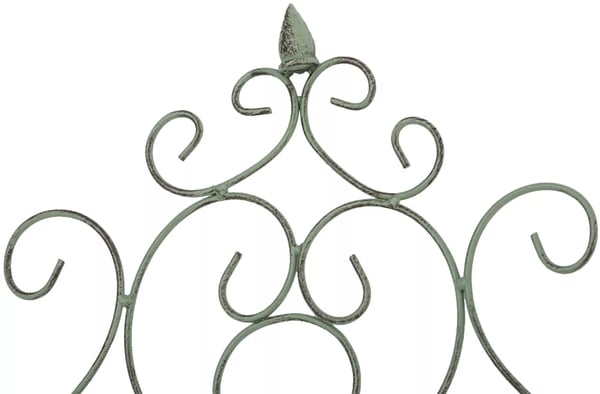 Paula Antik Grøn Metal Klatrestativ til Havedesign, Plantestøtte og Privatskærm - 2 x 86 x 170 cm