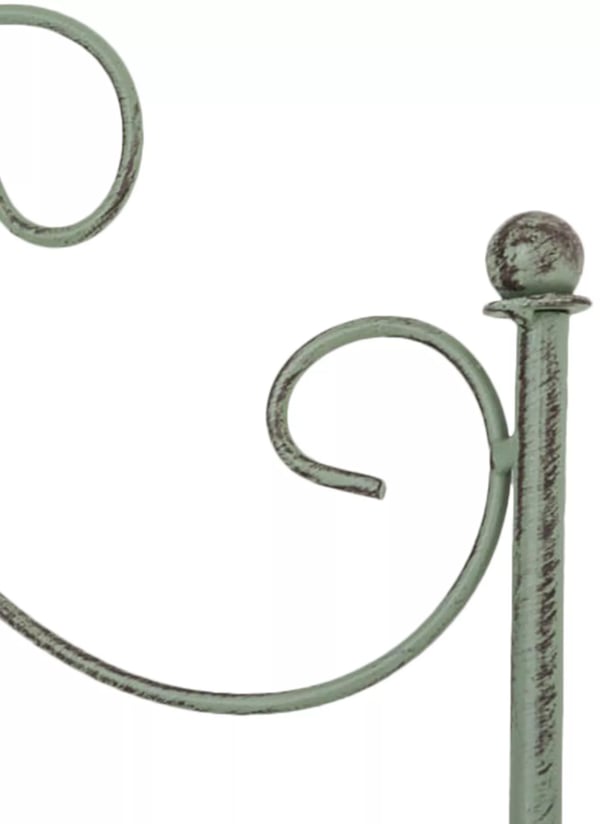 Paula Antik Grøn Metal Klatrestativ til Havedesign, Plantestøtte og Privatskærm - 2 x 86 x 170 cm