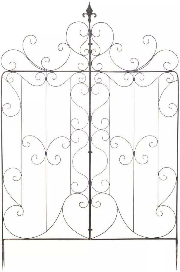 Mandevilla Klatrestativ - Bronze Metal Haveplantestøtte, Rustikt Design (2x99x133 cm)