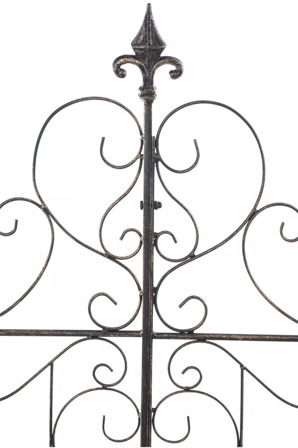 Mandevilla Klatrestativ - Bronze Metal Haveplantestøtte, Rustikt Design (2x99x133 cm)
