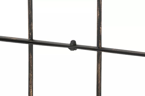 Sæt med 2 bronzemetal espalier Paula - Rustik landhusstil klatrehjælp, 85,5 x 170 cm
