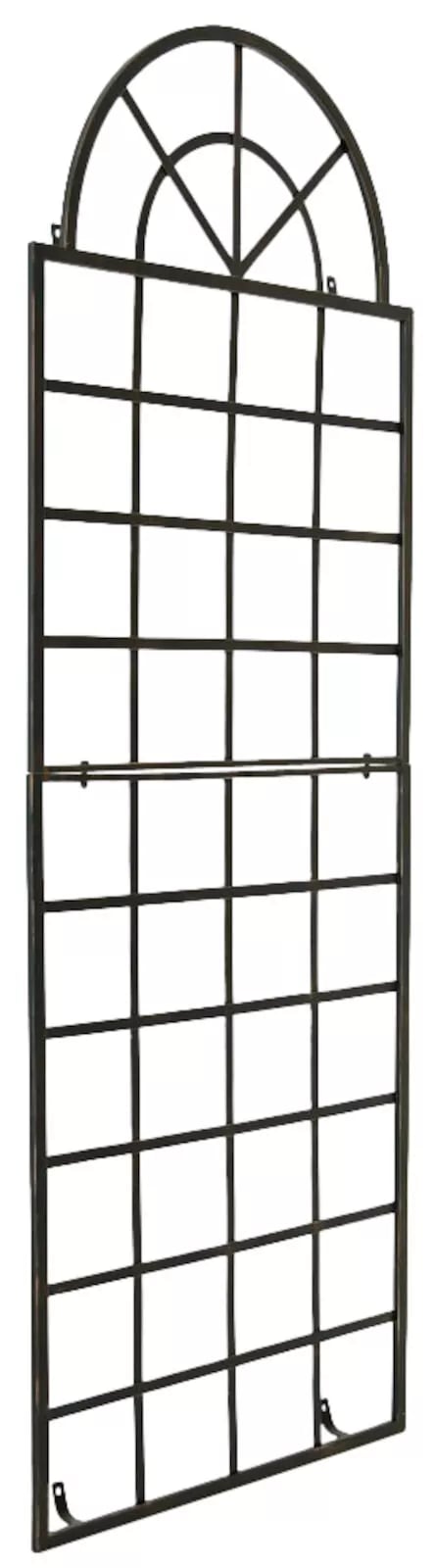 Sæt med 2 håndlavede bronzemetal Viva espaliergitre til klatreplanter og roser, 180 cm høje