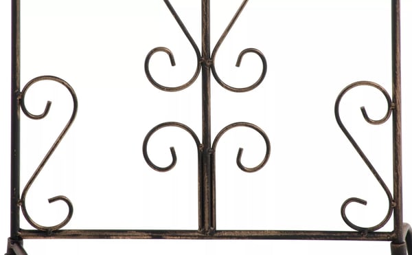 Burgus-ruusuteline metalli, pronssi, 2 kpl sarja, 122x35 cm