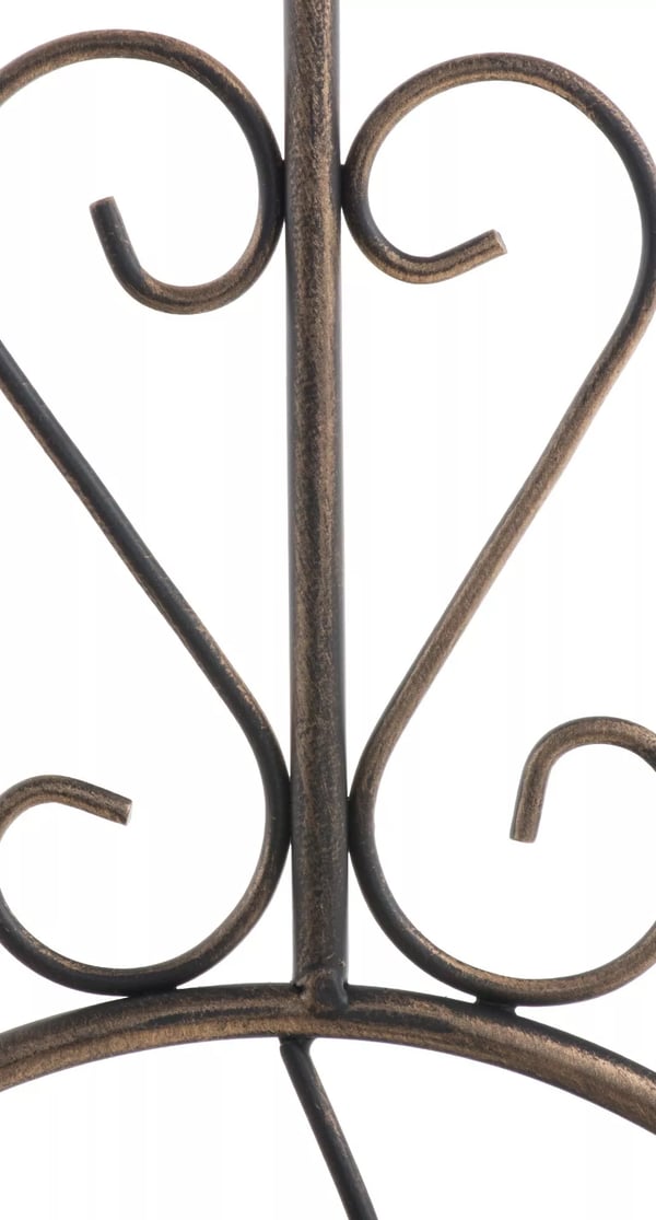 Burgus-ruusuteline metalli, pronssi, 2 kpl sarja, 122x35 cm