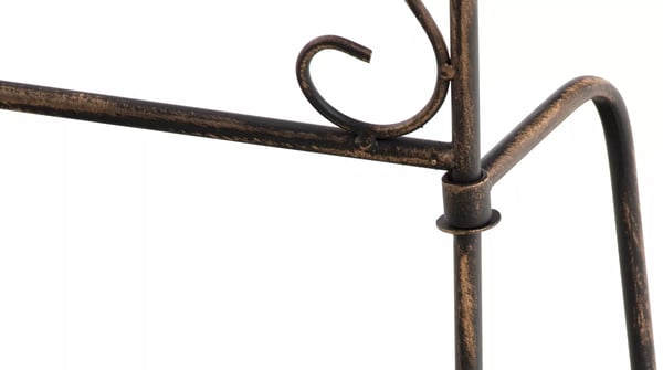 Burgus-ruusuteline metalli, pronssi, 2 kpl sarja, 122x35 cm
