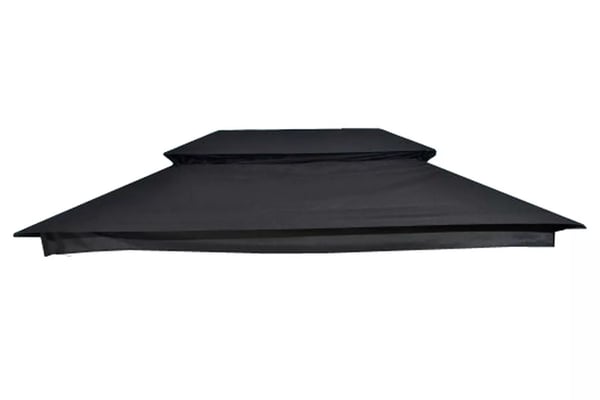 Musta kangaskatto CLP Kenia puutarhakeinuun, mitat 172x258x237cm