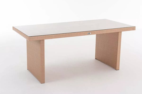 Puutarhapöytä Avignon 180cm, hiekka/polyrottinki, alumiinirunko