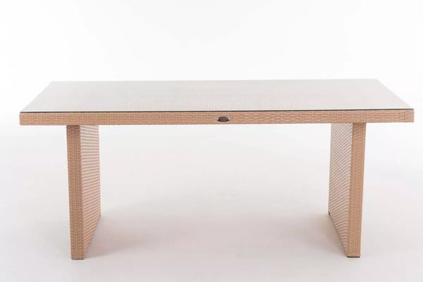 Puutarhapöytä Avignon 180cm, hiekka/polyrottinki, alumiinirunko