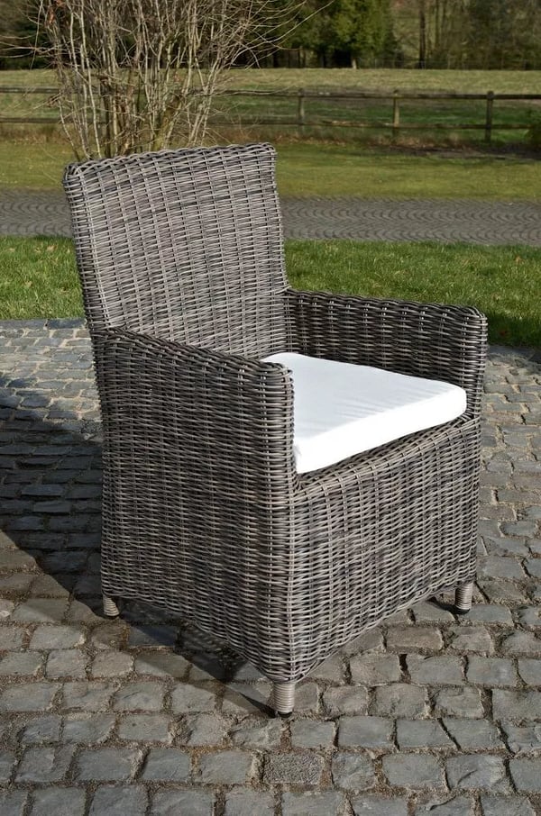 Fontana/Sankt Marlo stol, Heather Grey plast med aluminiumsstativ