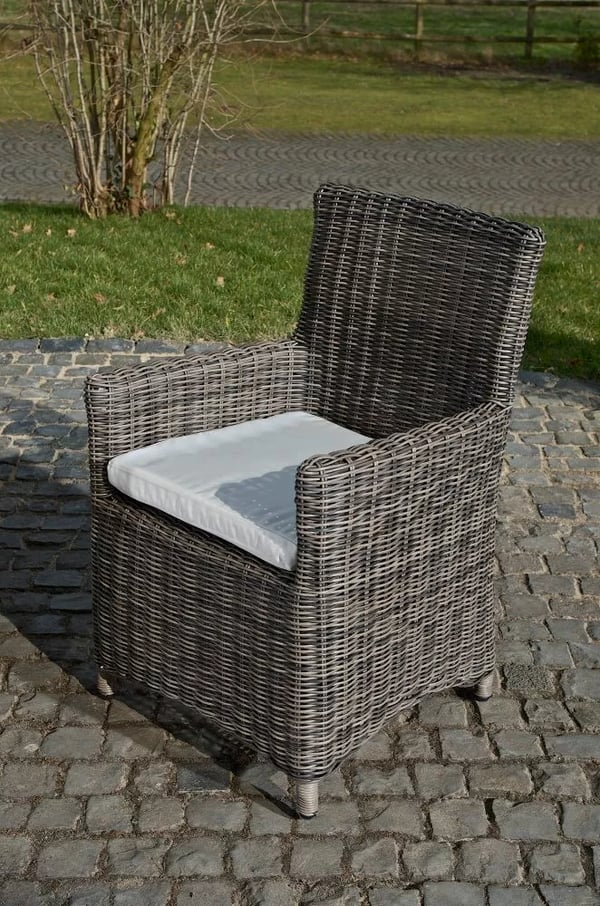 Fontana/Sankt Marlo stol, Heather Grey plast med aluminiumsstativ
