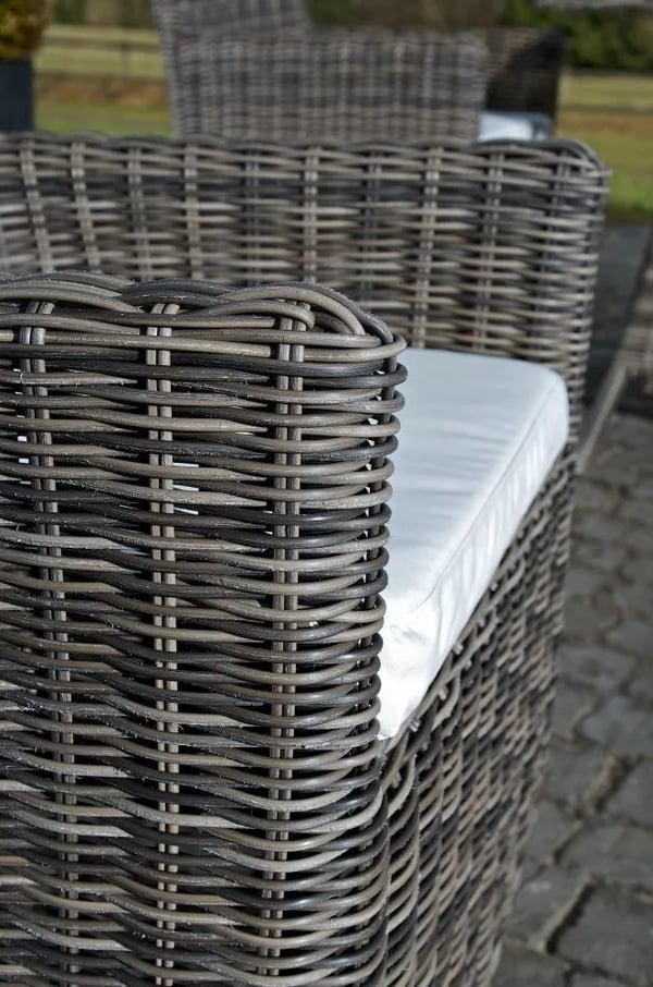 Fontana/Sankt Marlo stol, Heather Grey plast med aluminiumsstativ