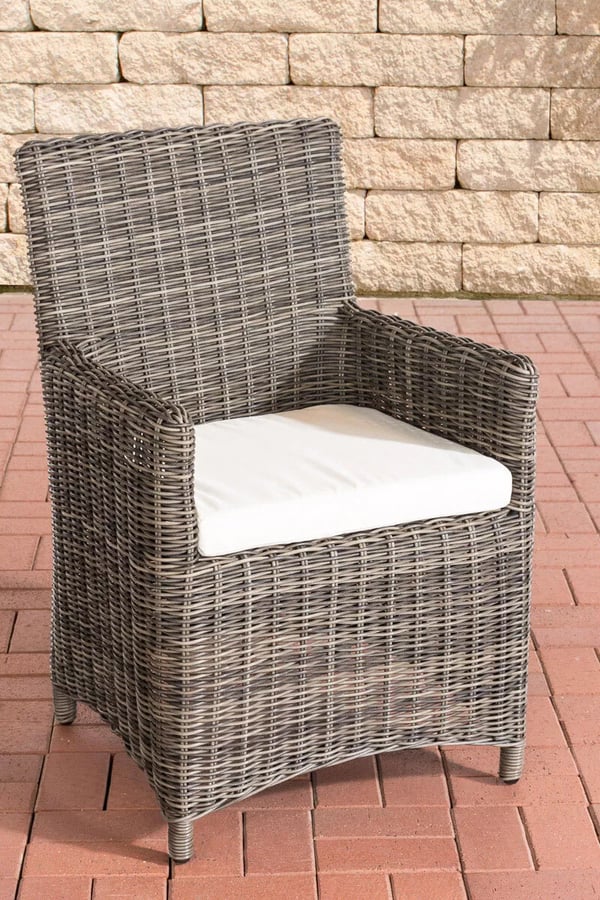 Fontana/Sankt Marlo stol, Heather Grey plast med aluminiumsstativ