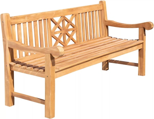 Trädgårdsbänk i massiv teak - Tidlös ribbdesign, ergonomisk komfort, hållbart trä, flera längder tillgängliga (120-240 cm) Trädgårdsbänk i massiv teak - Tidlös ribbdesign, ergonomisk komfort, hållbart trä, flera längder tillgängliga (120-240 cm)