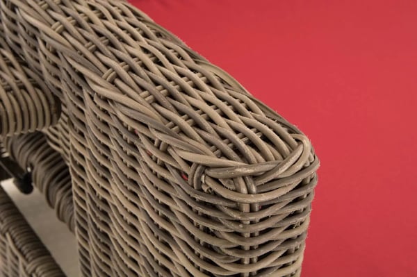 Ancona 2-sits utomhussoffa - Heather Grey, aluminiumram, polyrotting