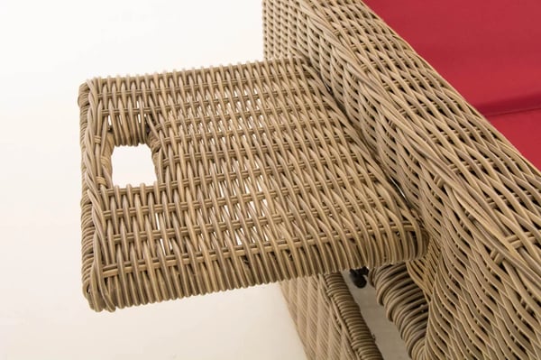 Ancona 2-personers udendørs sovesofa - Natura Poly Rattan & Aluminiumsstel