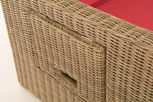 Ancona 2-personers udendørs sovesofa - Natura Poly Rattan & Aluminiumsstel