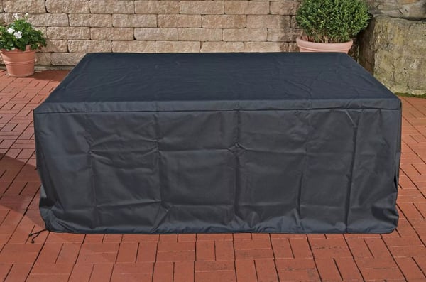 CLP Tessera Trädgårdsmöbelskydd - Svart Oxford Polyester, 375x165x68cm