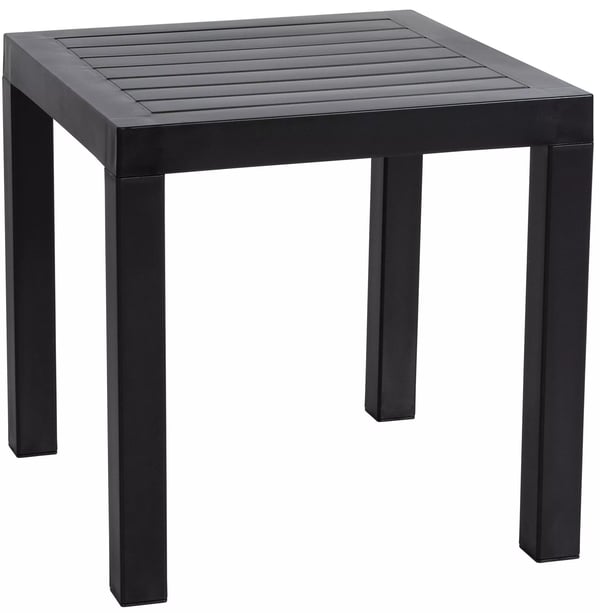 Ocean Sidebord - Sort Plast, Vand- og Vejrbestandig, Stabelbar, UV-bestandig, 45x45x45cm
