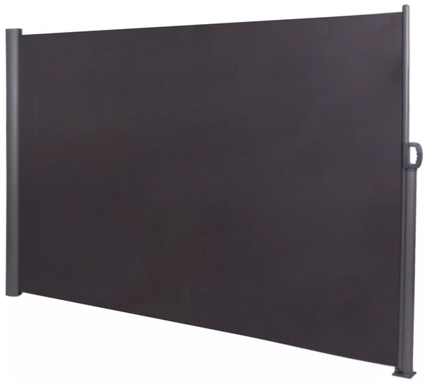 Lovington Antracit 280 g/m² Polyester Insynsskydd med Aluminiumram - 300 x 180 cm