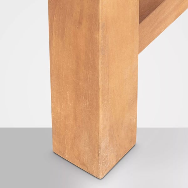 Tiikkipenkki Halden 120cm suojapeitteellä