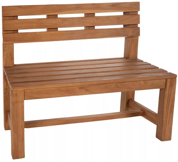 Augusta Trädgårdsbänk i Teakträ - Väderbeständig, Hållbar, 120-240 cm Bredd, Teakfärg