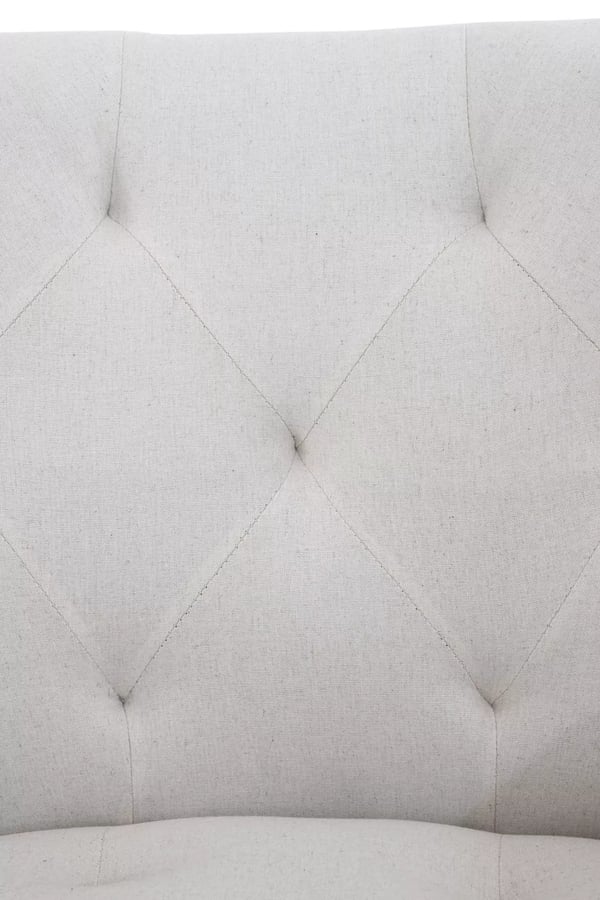 Langford Ruokatuoli Kangas Beige Metalli Jalusta