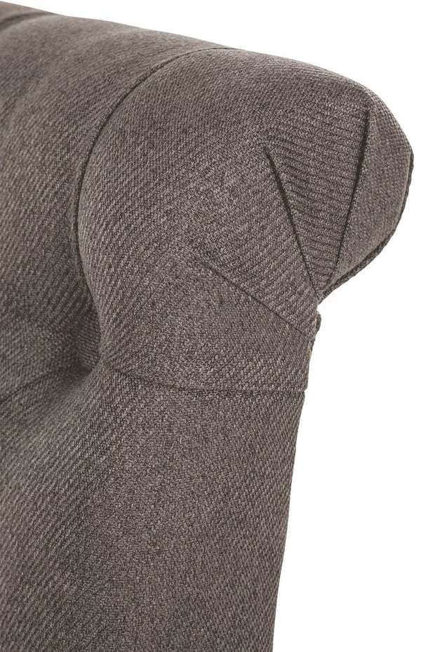 Sæt med 2 Lisburn stofspisebordsstole - Taupe, træramme