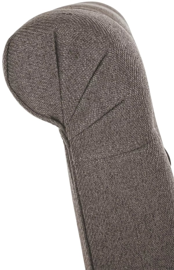 Sæt med 2 Lisburn stofspisebordsstole - Taupe, træramme