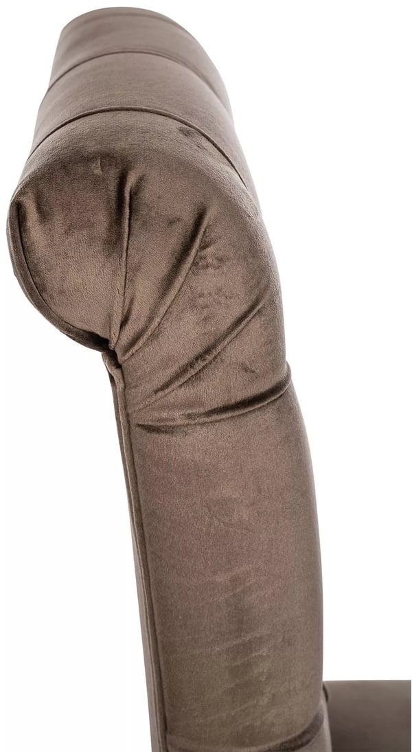 Lisburn samettiset ruokatuolit, 2 kpl, ruskea, puujalusta