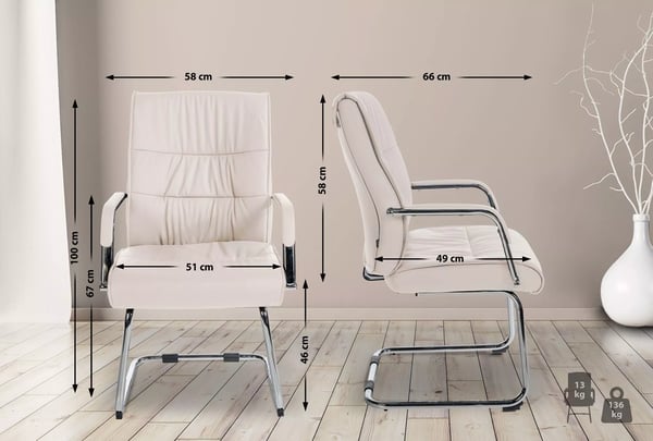 Set med 2 Sievert besöksstolar