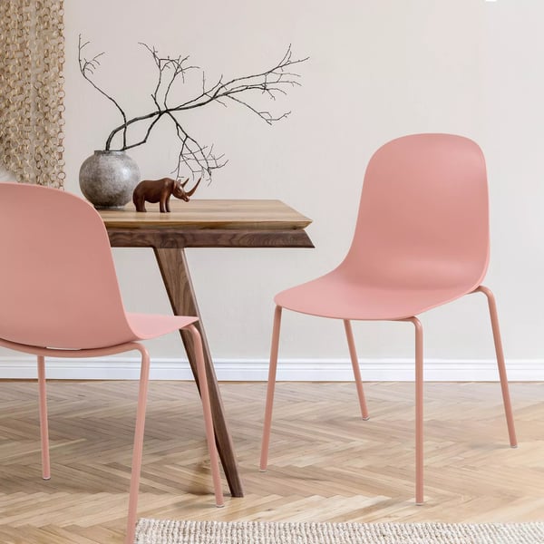 Pinottava muovituoli Hardin pinkki