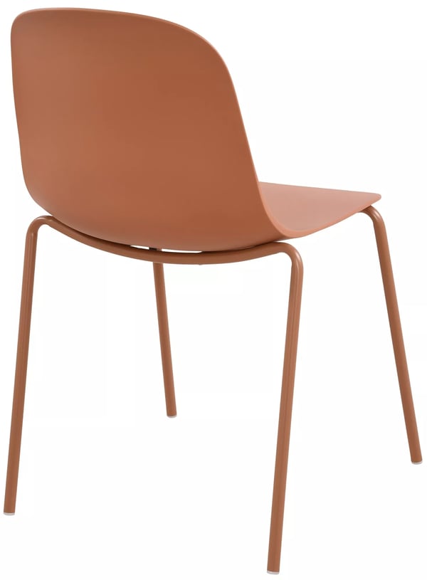 Hardin Stabelstol - Terracotta Polypropylen Sæde, Pulverlakeret Stålramme
