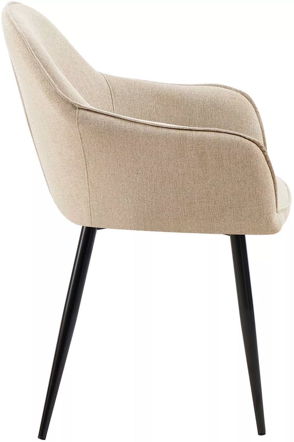 2 kpl Boise kangastuolia, taupe, metallirunko