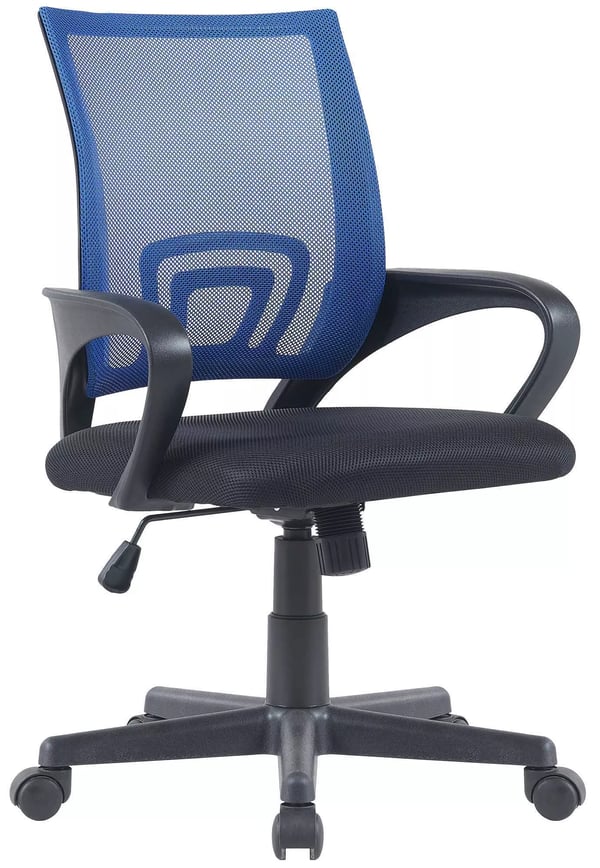 Työtuoli Genius sininen, verkkoverhoilu - ergonominen ja säädettävä