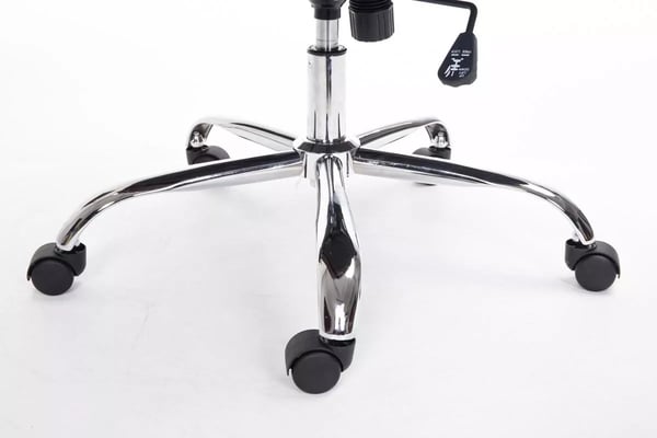 Thor Executive Kontorstol - Gråt kunstlæder, Krom-look metalbase, Ergonomisk, Vippemekanisme, 150 kg kapacitet