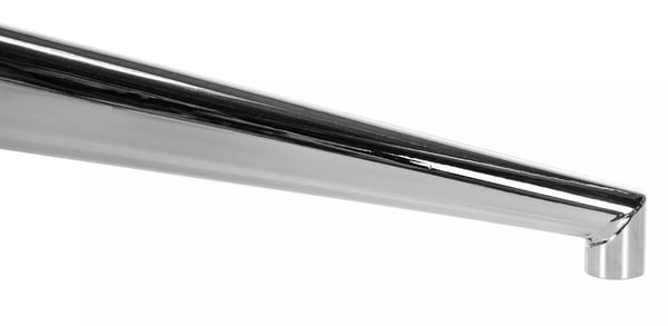 Forkromet metal firkantet stolefod til kontor- og skrivebordsstole - 60 cm bredde