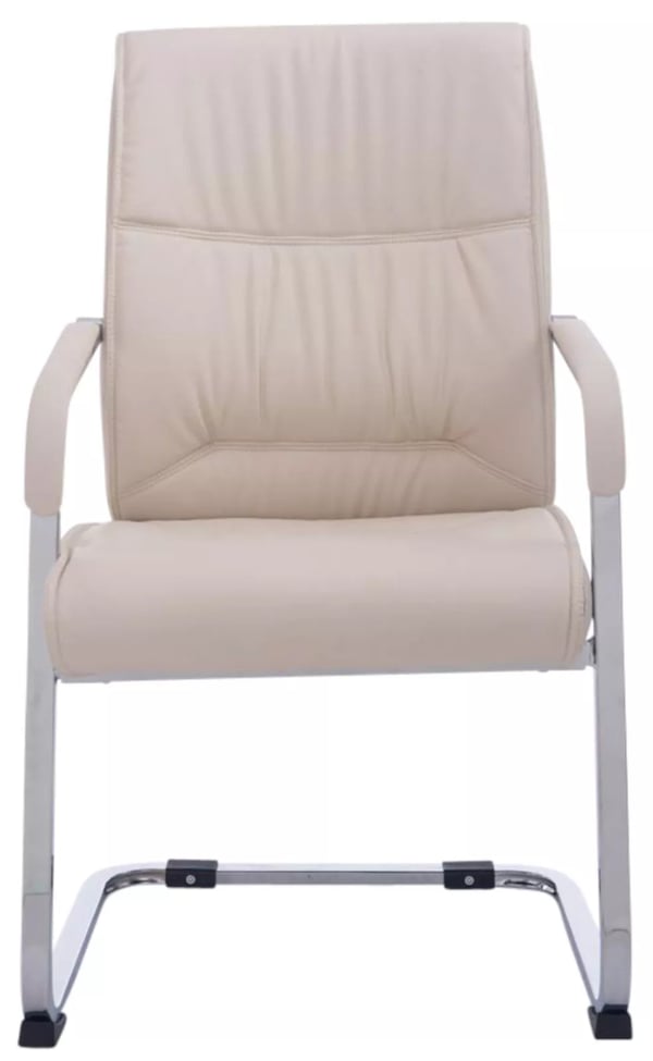 2 kpl setti Cantilever-tuoli Anubis, kerma, keinonahka, kromipinta