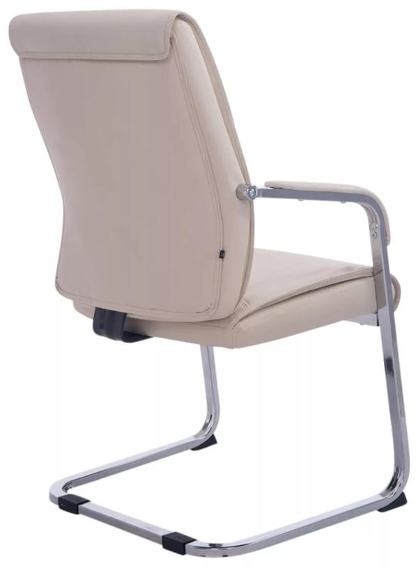 2 kpl setti Cantilever-tuoli Anubis, kerma, keinonahka, kromipinta