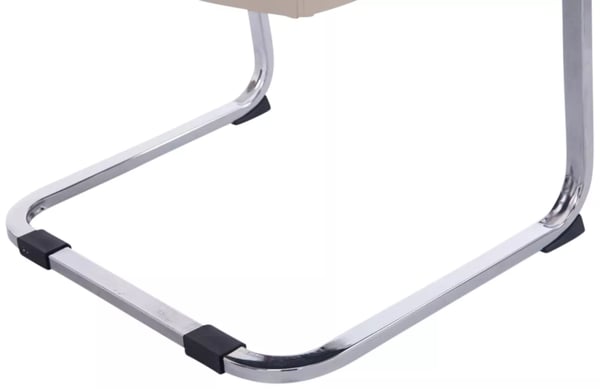 2 kpl setti Cantilever-tuoli Anubis, kerma, keinonahka, kromipinta