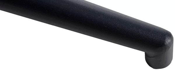 Firkantet sort metalstolbaseudskiftning, 70 cm diameter, 50 mm gasfjederholder