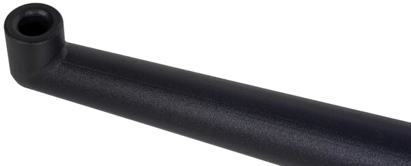 Firkantet sort metalstolbaseudskiftning, 70 cm diameter, 50 mm gasfjederholder