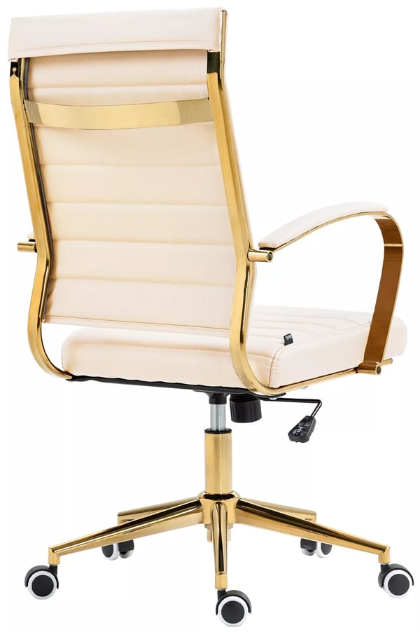 Toimistotuoli Elegant Keinonahka Kullanvärinen Runko