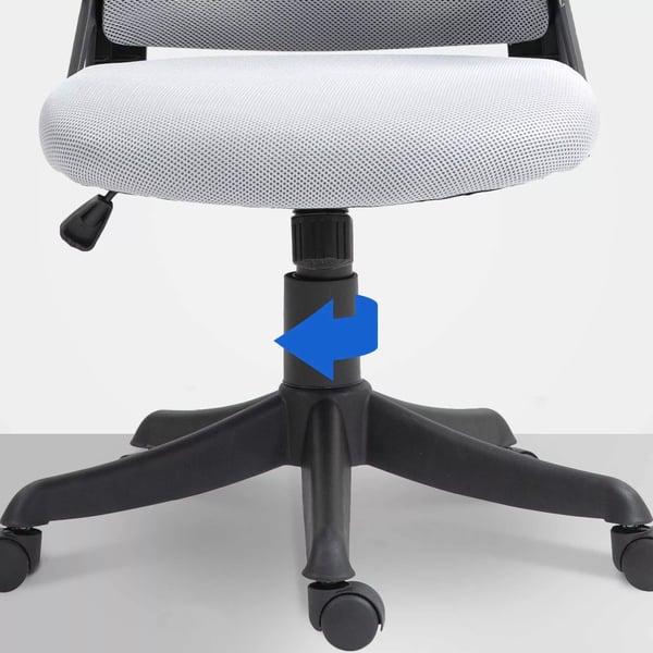 Harmaa Kangas Toimistotuoli Monipuolisilla Säätömahdollisuuksilla - Ergonominen ja Mukava
